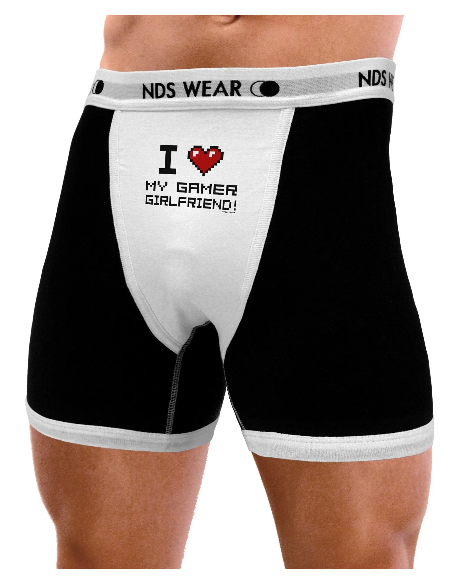 I Heart My Gamer Girlfriend Mens Boxer Brief Underwear