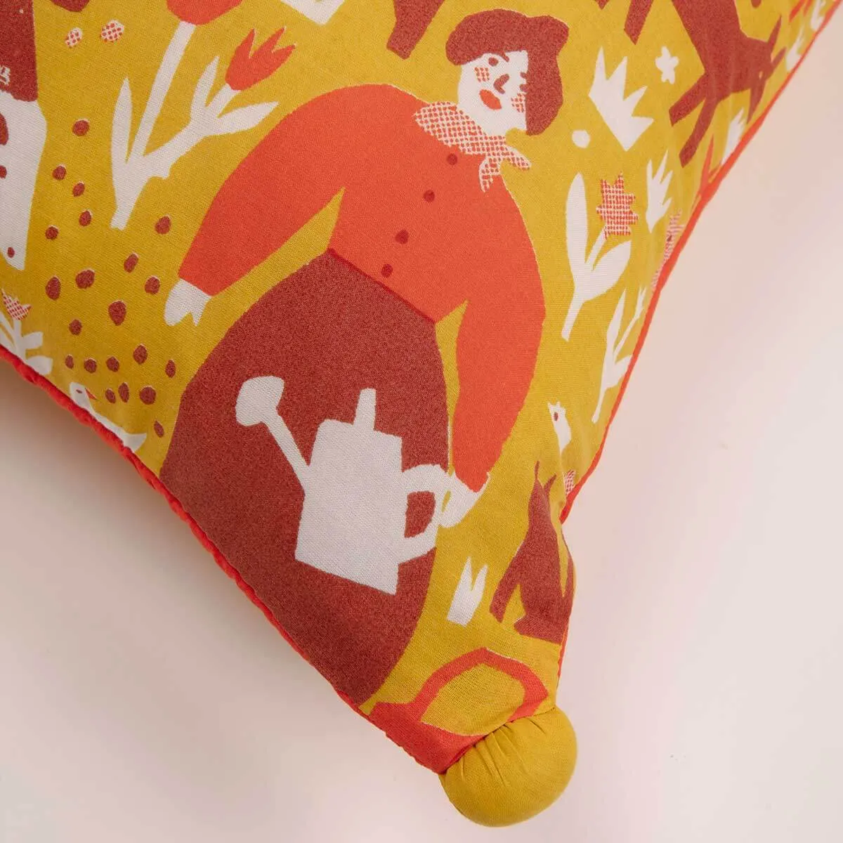 Indian Summer Pom Pom Cushion Cover