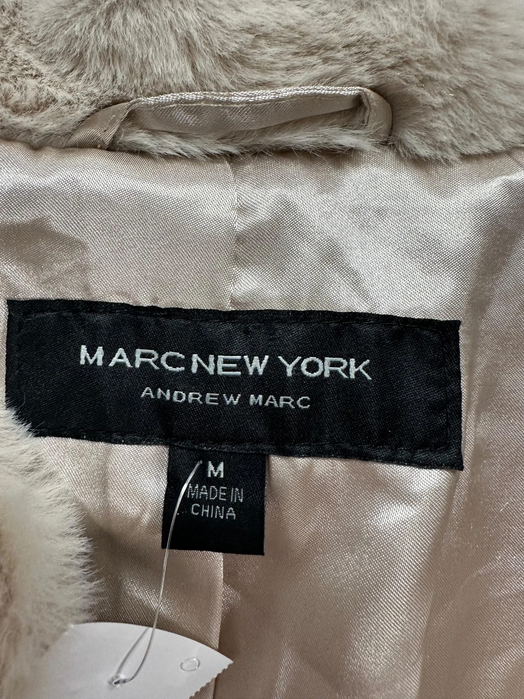 Jacket Faux Fur & Sherpa By Marc New York In Tan, Size: M