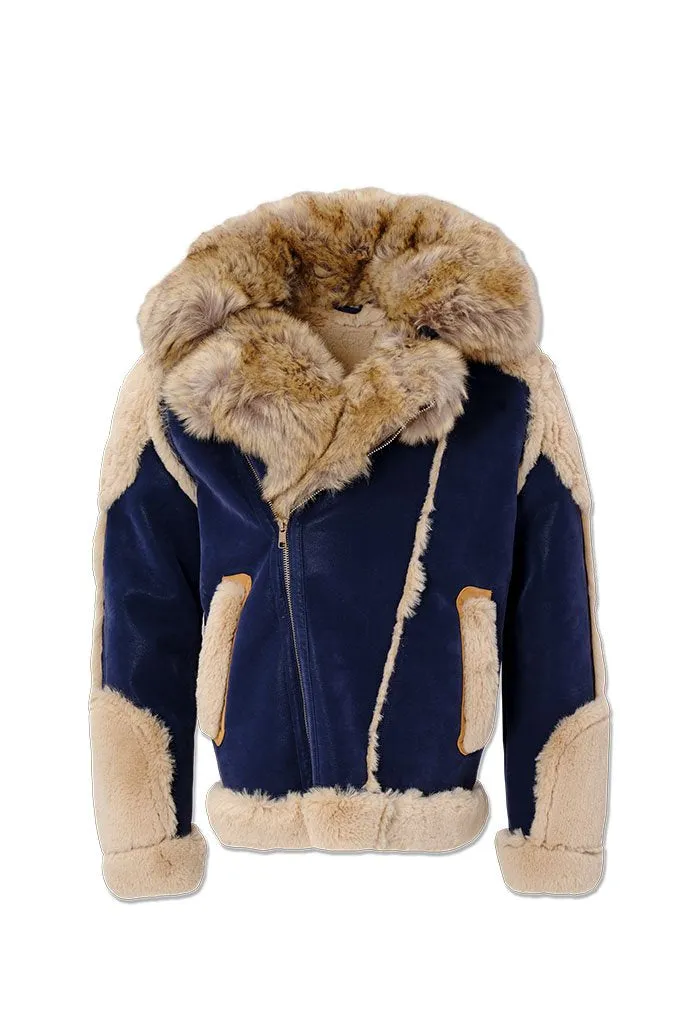 Jordan Craig LEGACY EDITION ANCHORAGE SHEARLING MOTO JACKET Men's - ADMIRAL BLUE