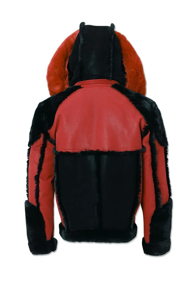 Jordan Craig LEGACY EDITION ANCHORAGE SHEARLING MOTO JACKET Men’s - RED