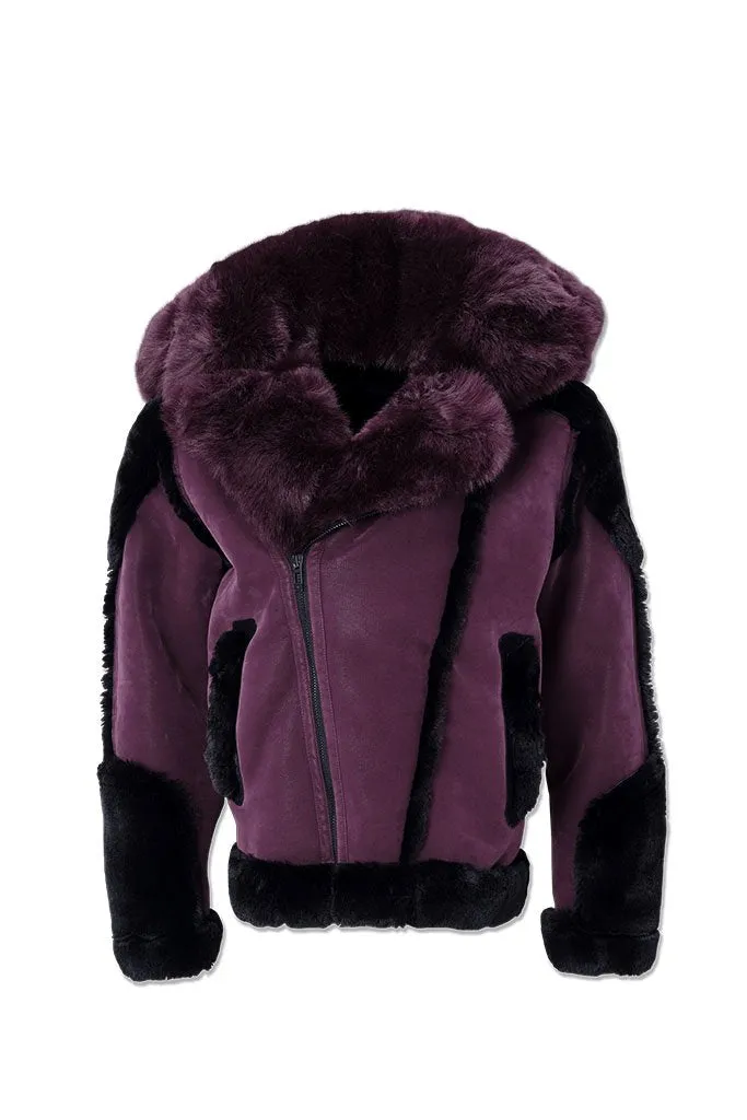 Jordan Craig LEGACY EDITION ANCHORAGE SHEARLING MOTO JACKET Men’s - WINE