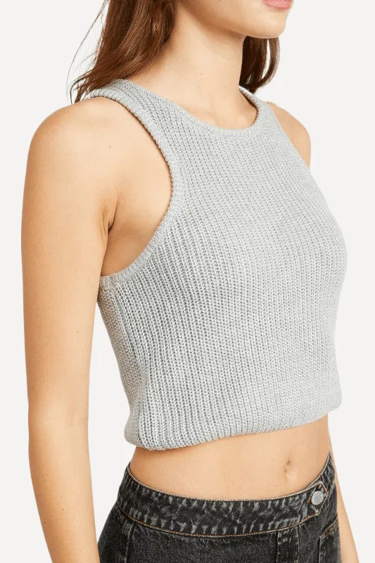 Junior's Knit Racerback Tank Top