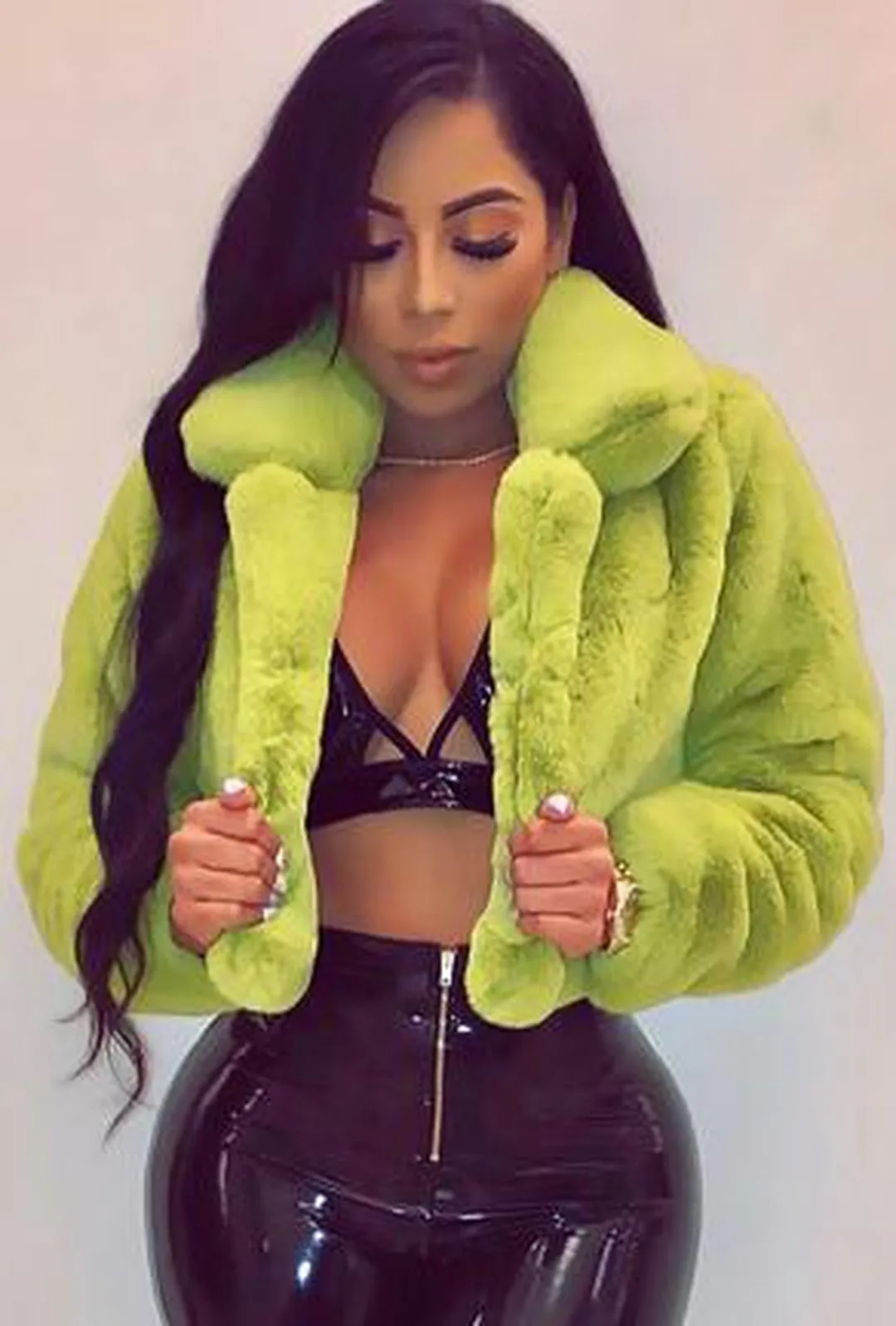 KAMILA - TEDDY BEAR FUR JACKET