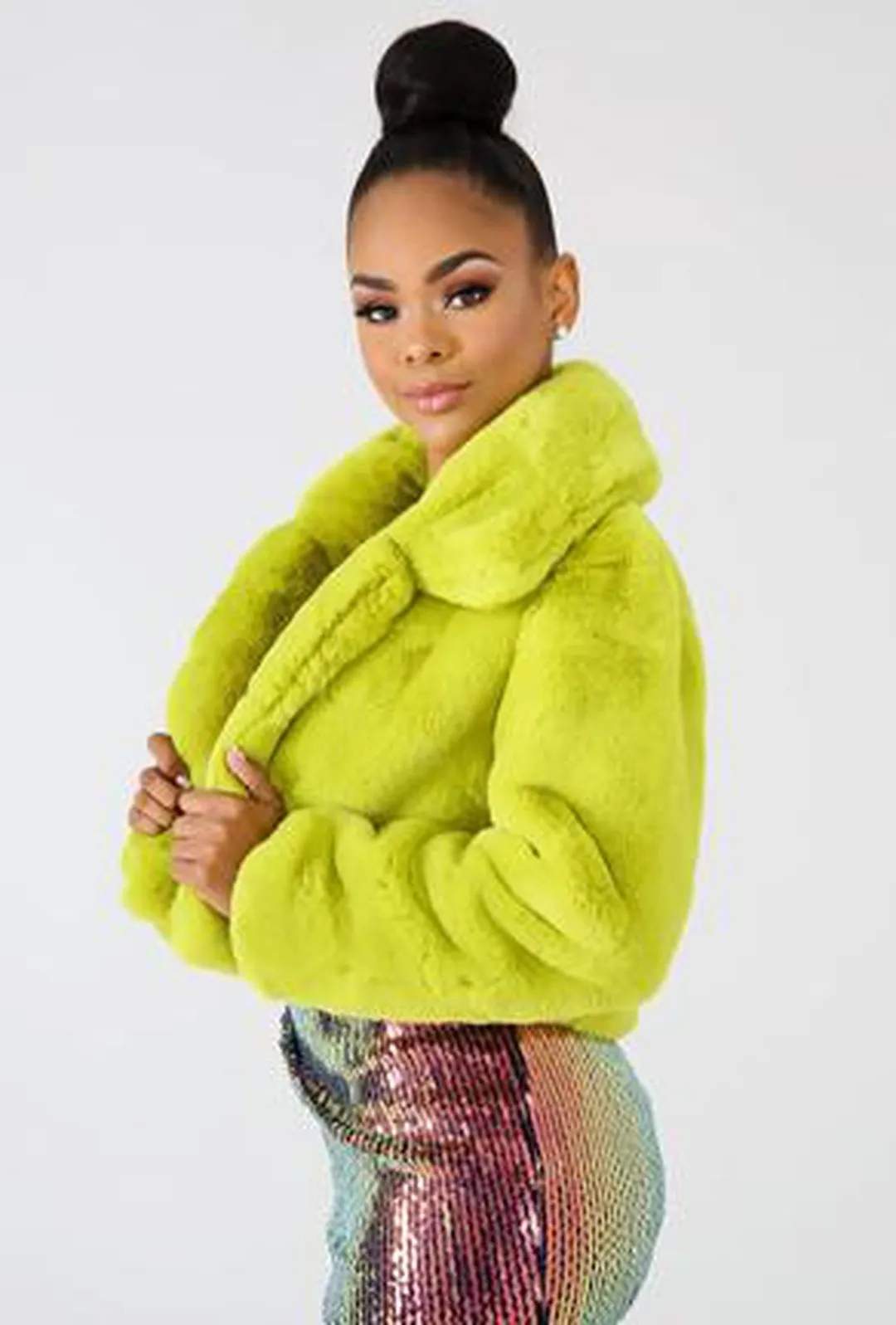 KAMILA - TEDDY BEAR FUR JACKET