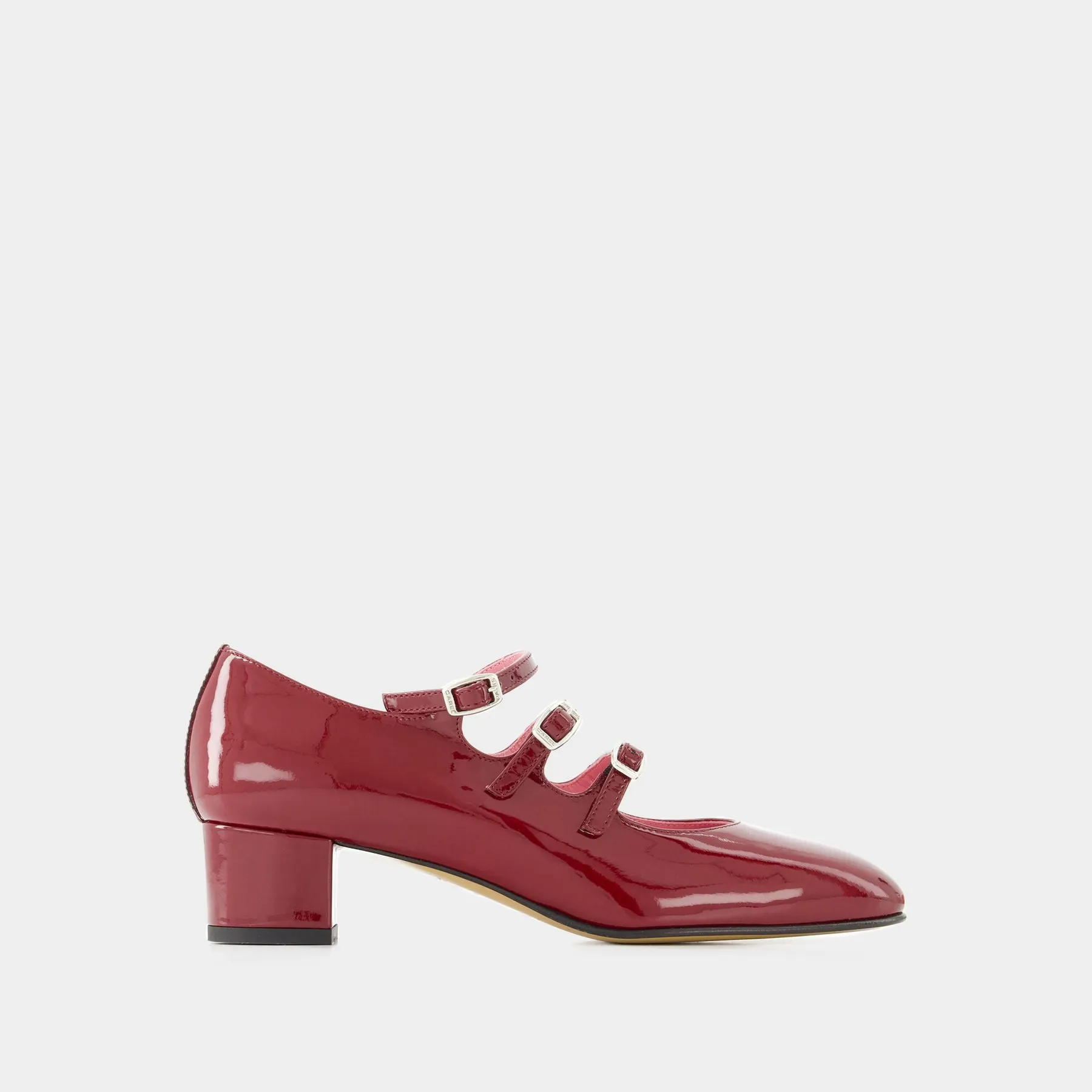 Kina Pumps in Burgundy Patent Leather