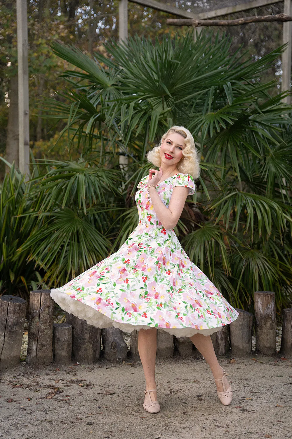 Larisa Floral Swing Dress by Hearts and Roses