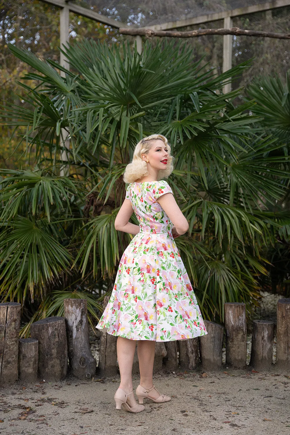 Larisa Floral Swing Dress by Hearts and Roses