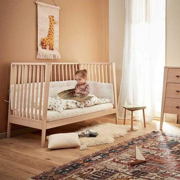 Leander Linea Cot with Mattress