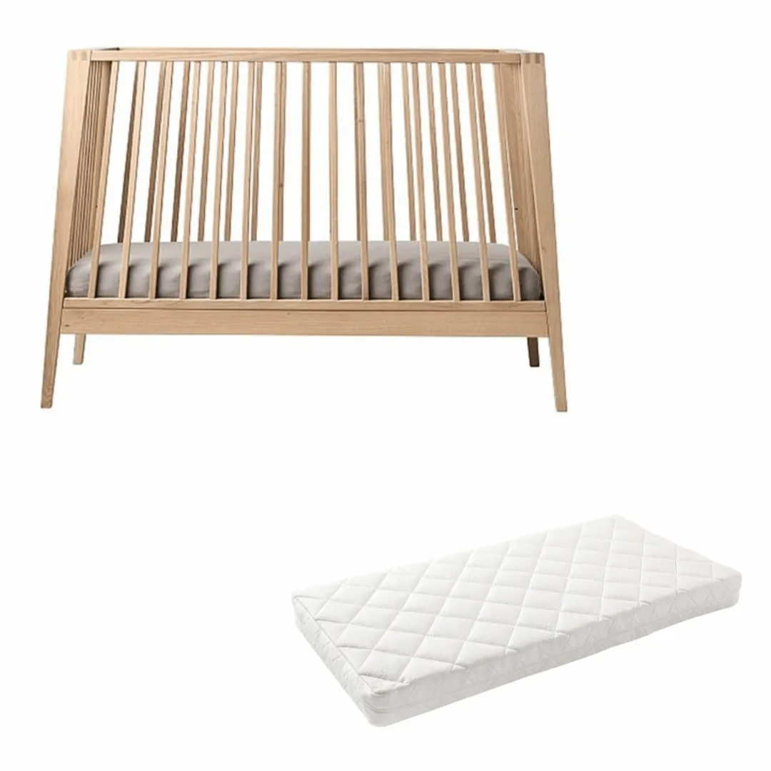 Leander Linea Cot with Mattress