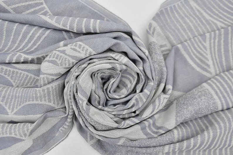 Light Gray Sunrise 100% Cotton Towel