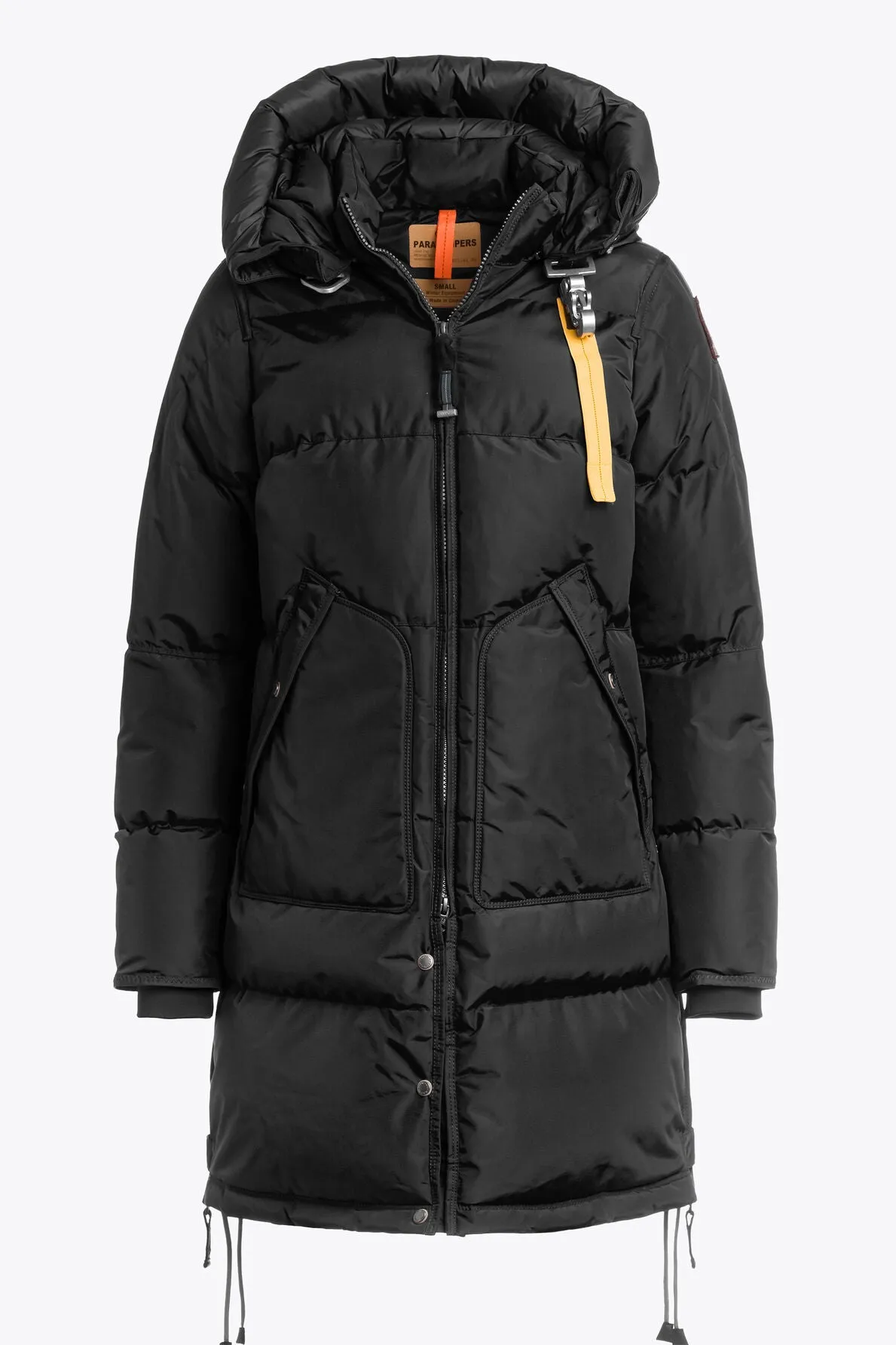 Long Bear Puffer Coat in Black