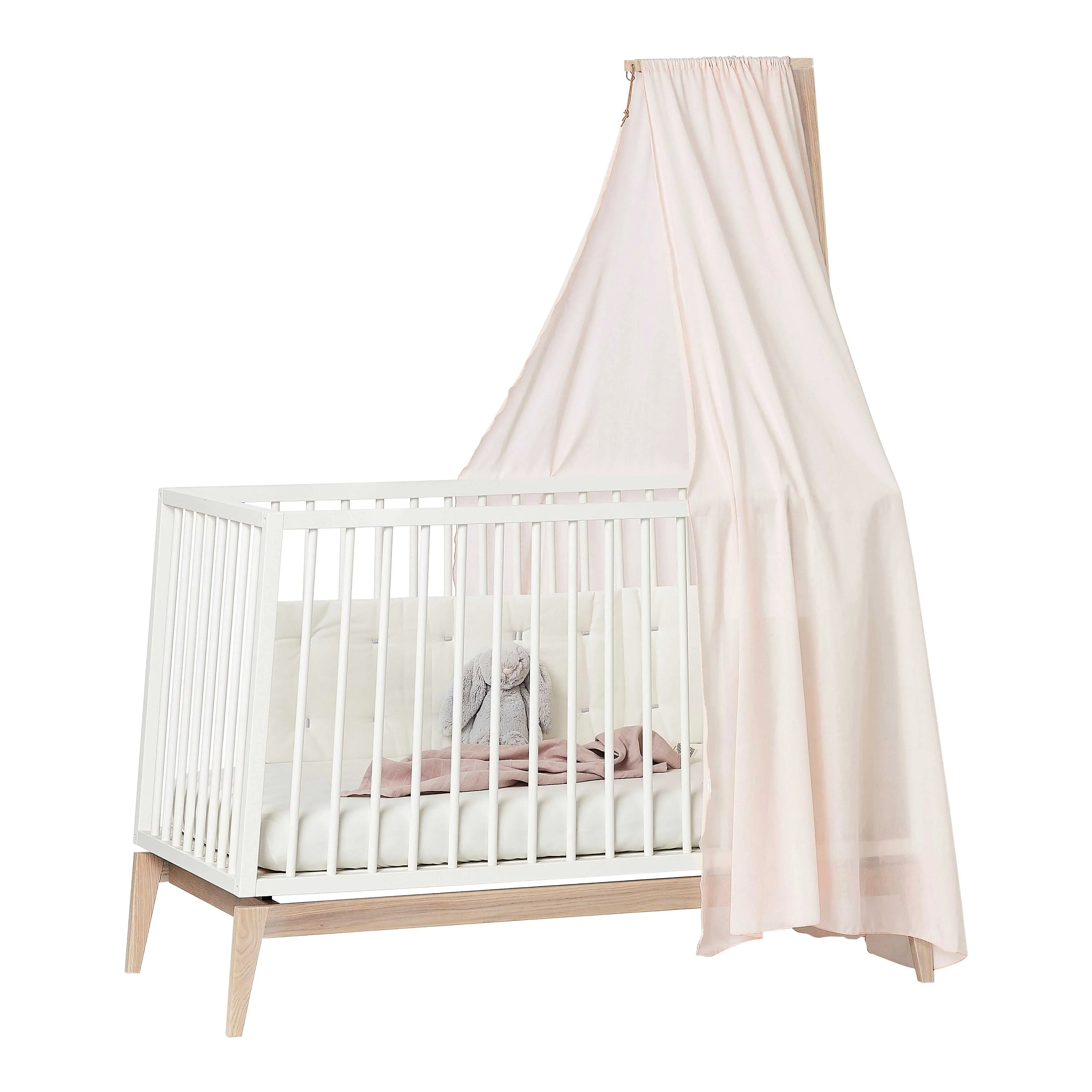 Luna Cot White & Oak 120 x 60