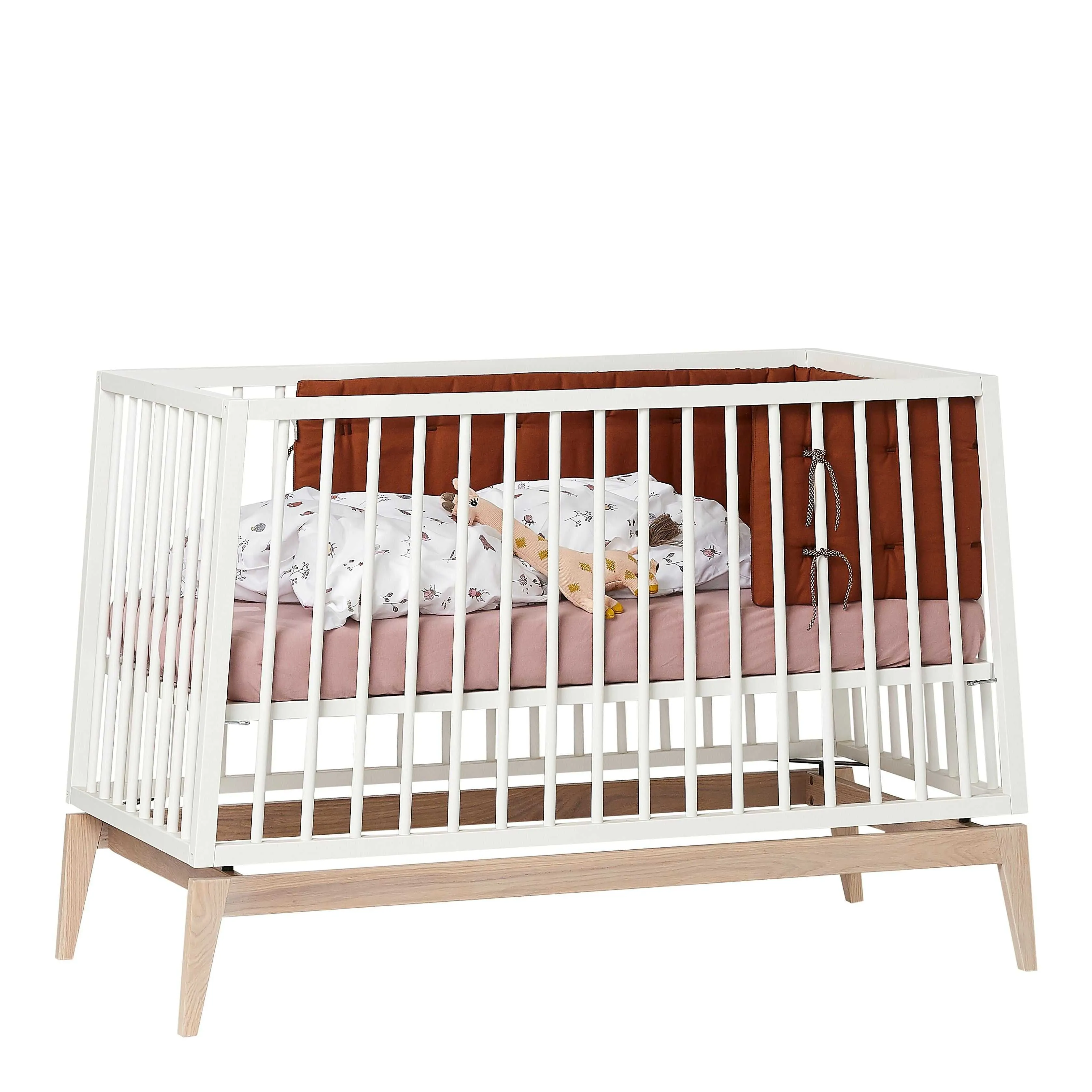 Luna Cot White & Oak 120 x 60