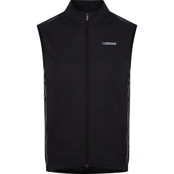 Madison Stellar Reflective windproof men's gilet; black - xx-large