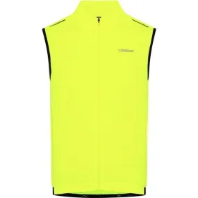 Madison Stellar Reflective windproof men's gilet; hi-viz yellow - large