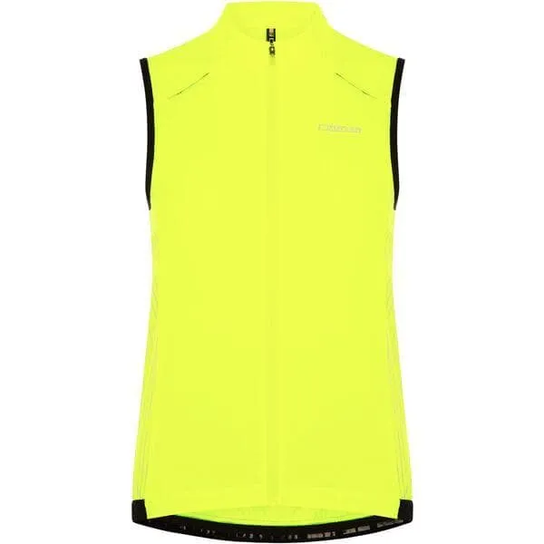 Madison Stellar Reflective windproof women's gilet; hi-viz yellow - size 8