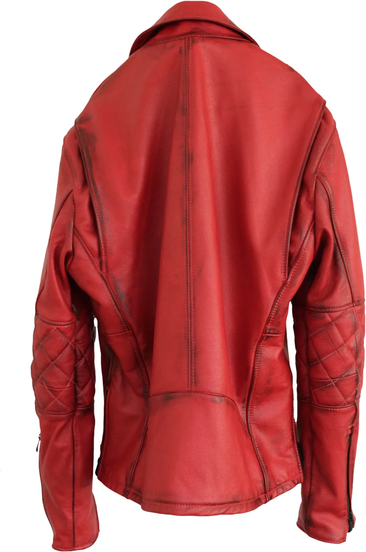 MAG AX Leather Jacket Napa - Red - Hand Burnished - Limited