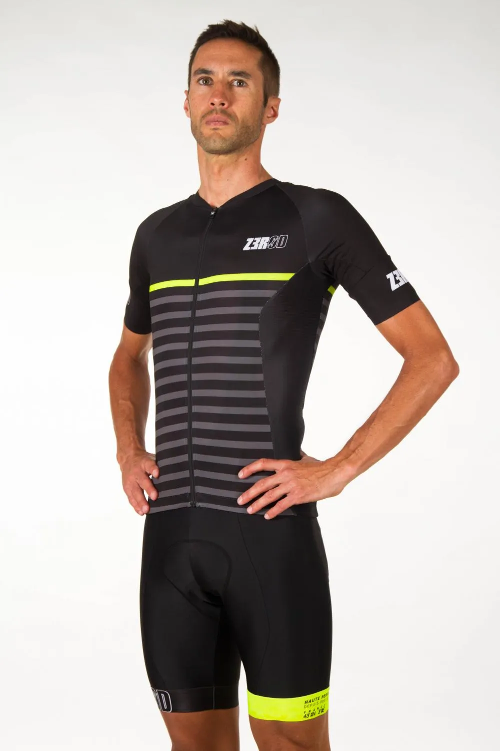 MARINIERE BLACK CYCLING JERSEY