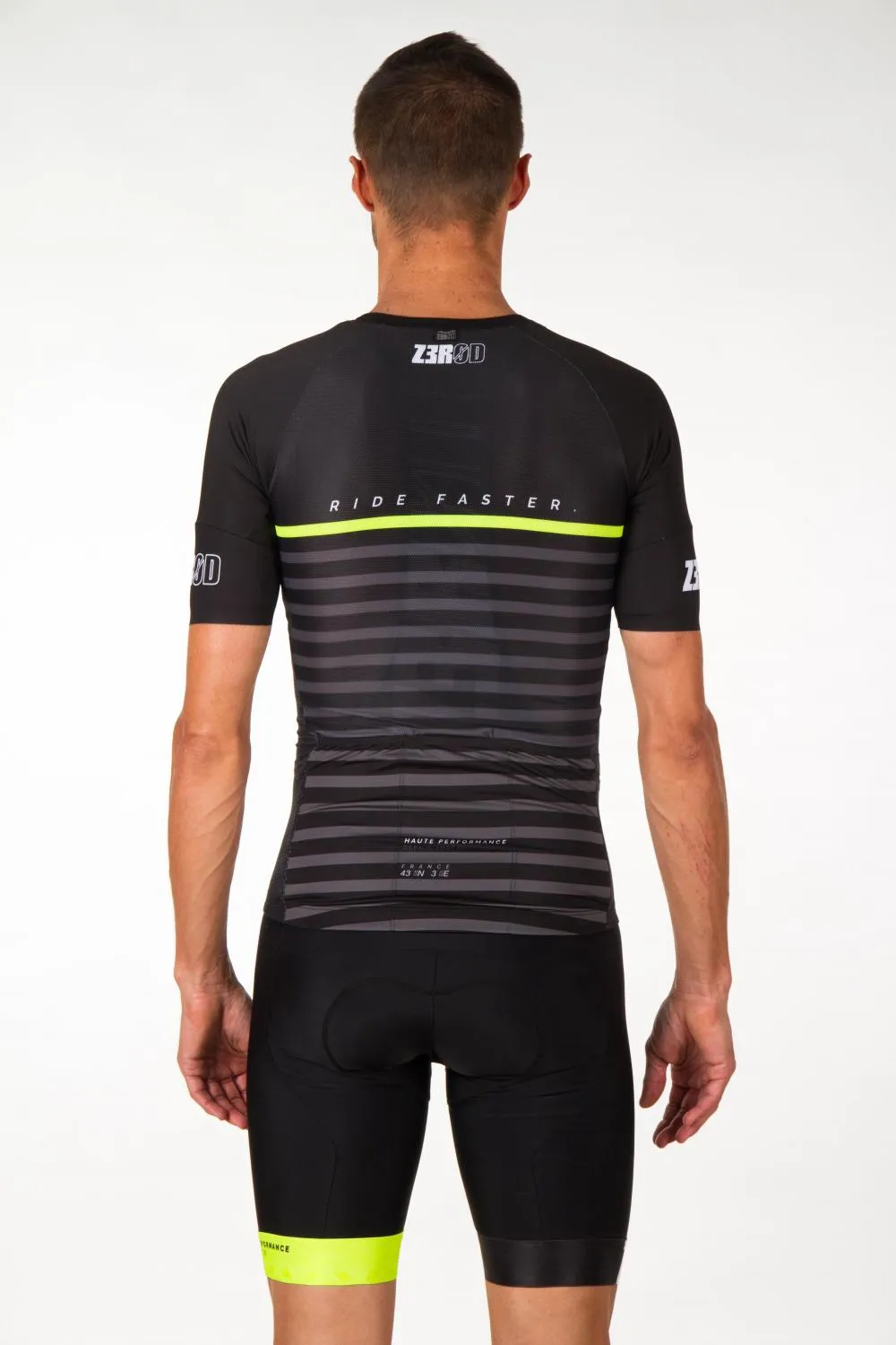 MARINIERE BLACK CYCLING JERSEY