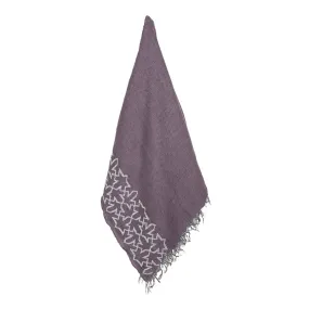 MAUVE LINEN SHAWL SULTAN HAN