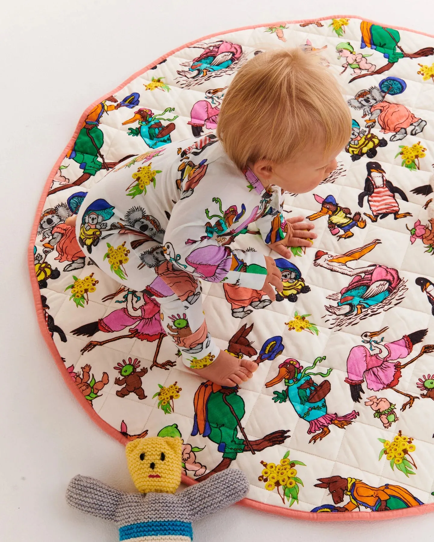 May Gibbs Out and About Organic Cotton Quilted Play Mat