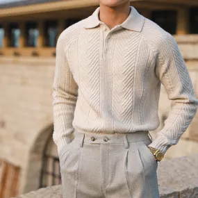 Men's Autumn and Winter Casual Lapel Bottoming Sweater