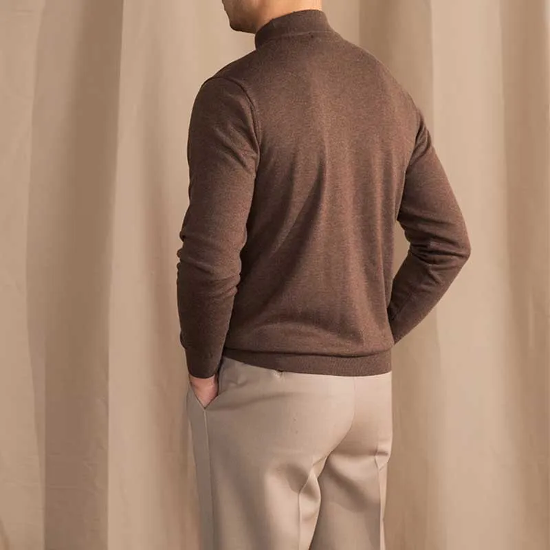 Men's Half Tall Neck Slim Sweater