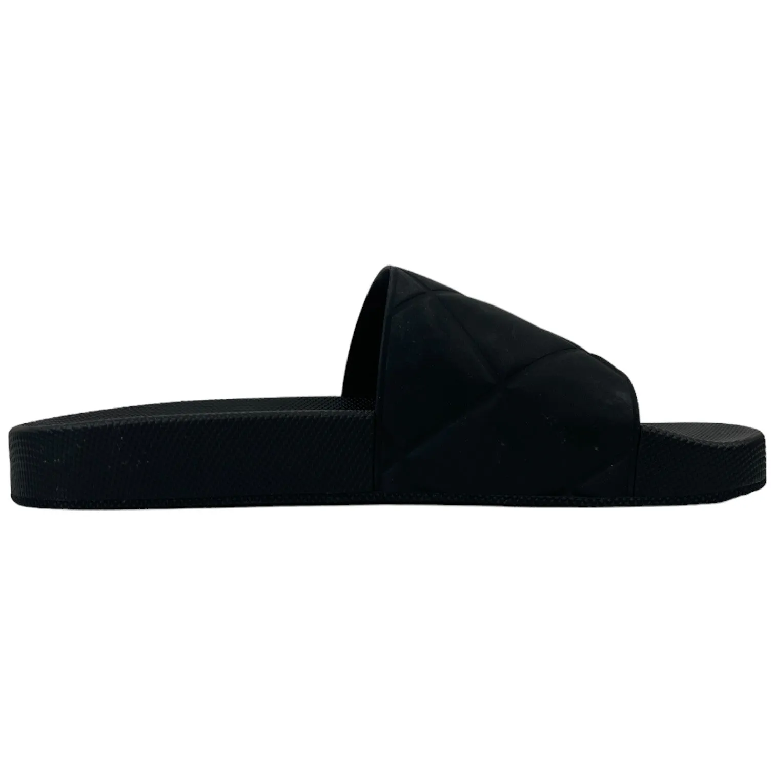 Men's Quilted Slides Black Size EU 40 / UK 6