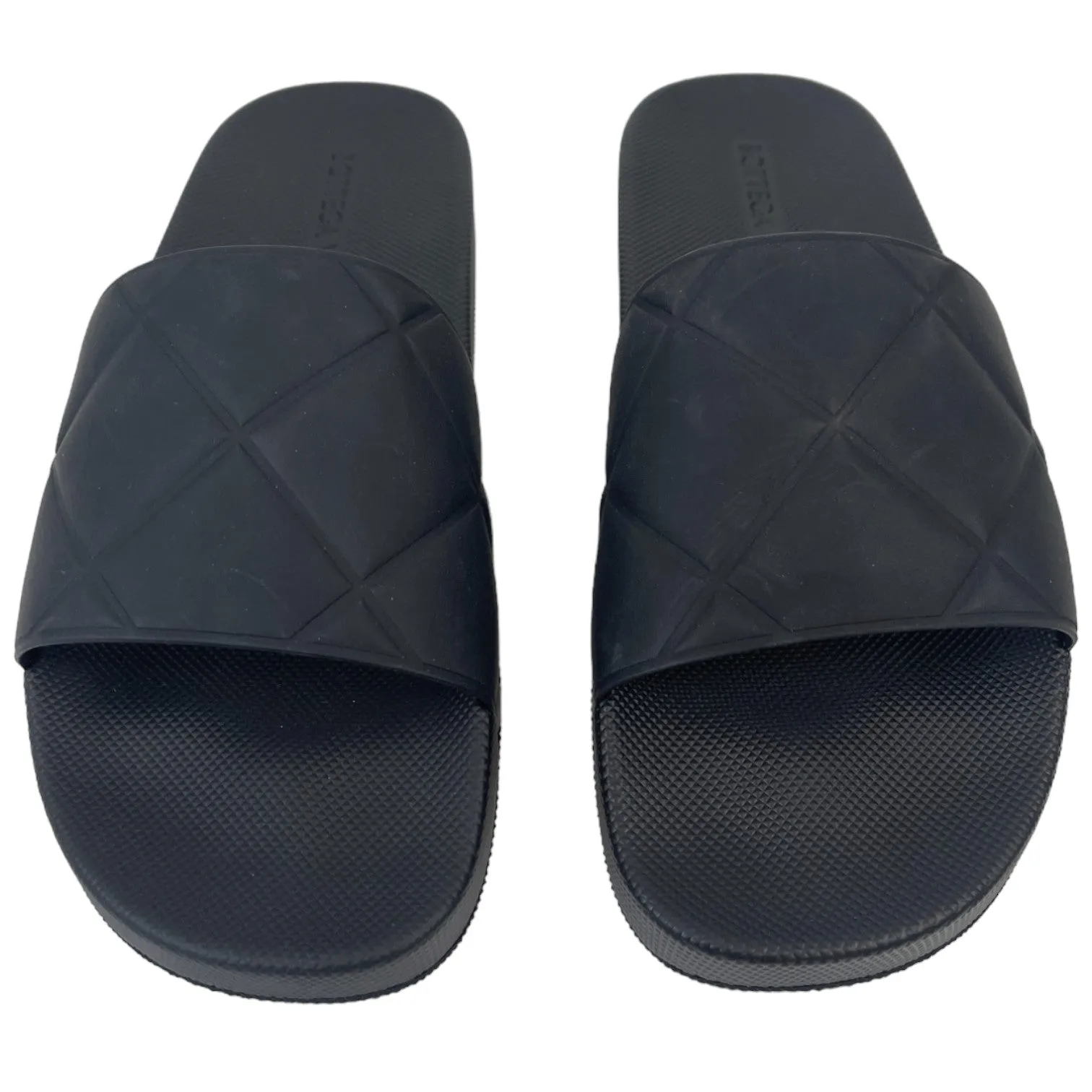 Men's Quilted Slides Black Size EU 40 / UK 6