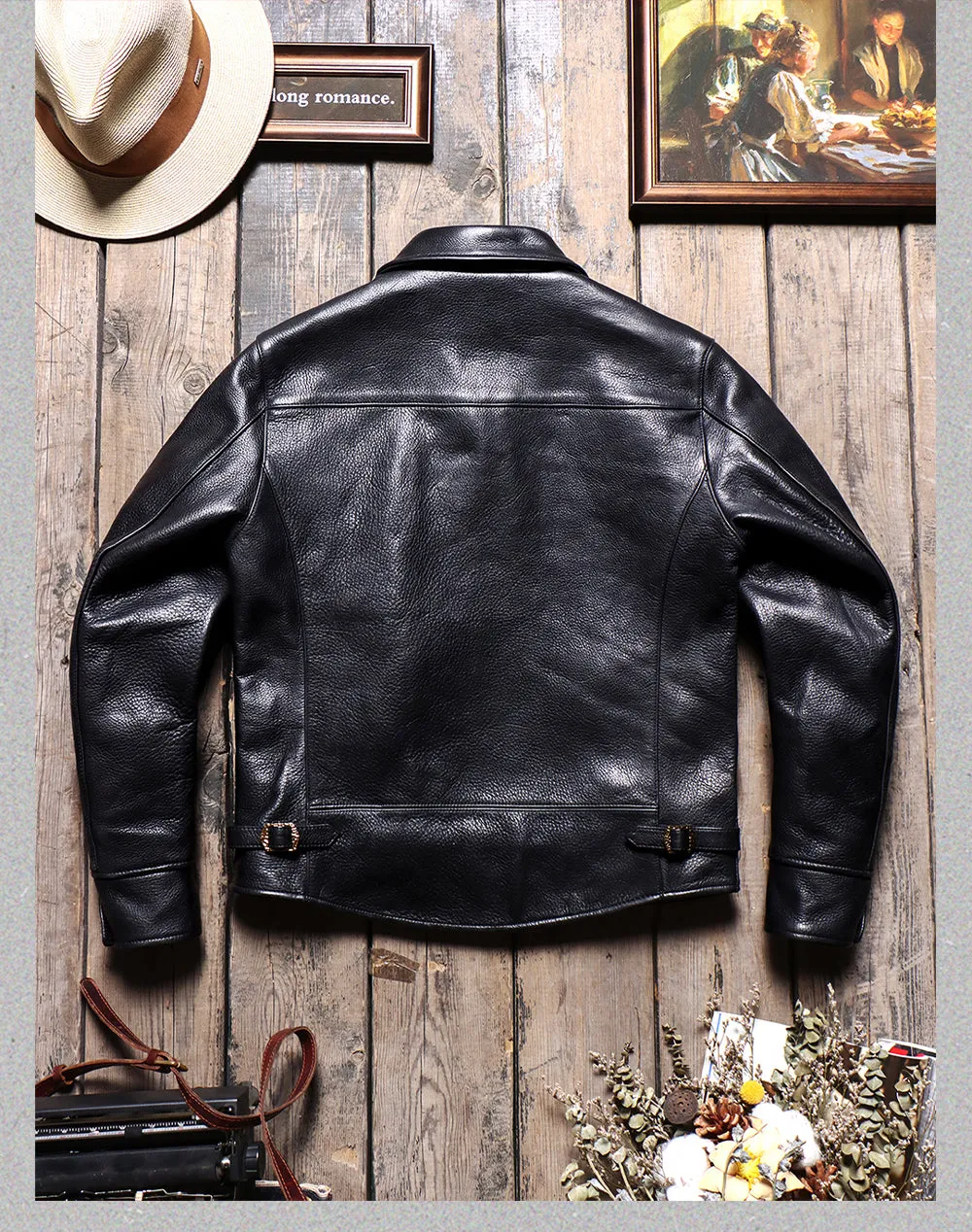 Men's Sports Jacket Grain Cowhide