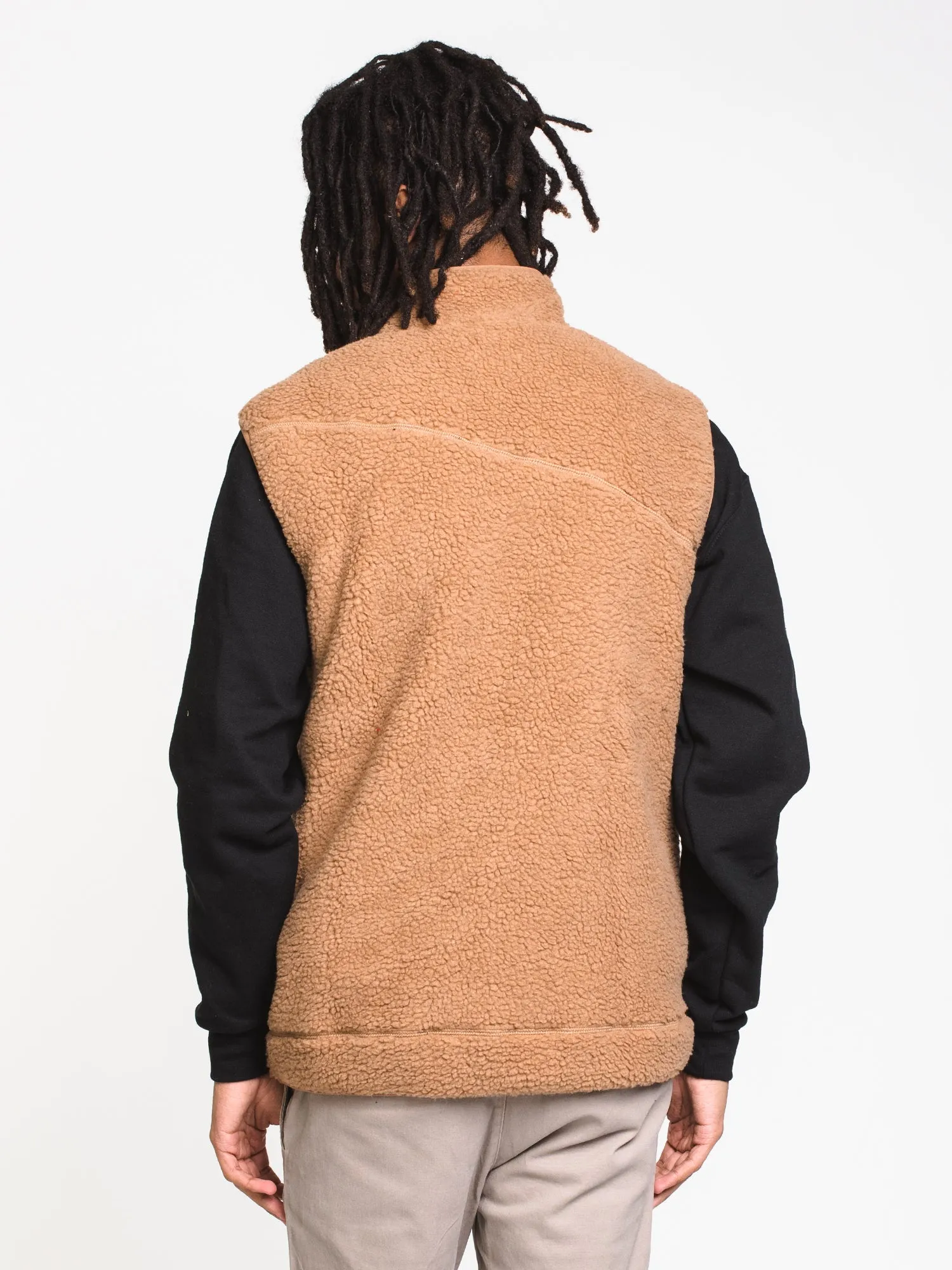 MENS VOLCOM X SHERPA VEST - TOBACCO - CLEARANCE