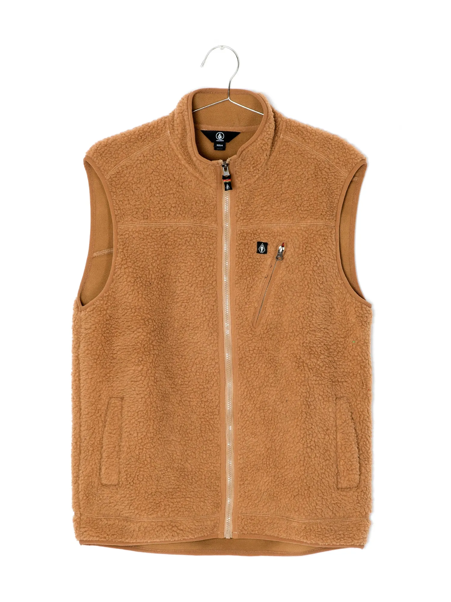 MENS VOLCOM X SHERPA VEST - TOBACCO - CLEARANCE