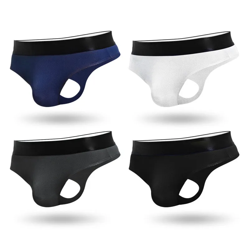 Mesh Style Ice Silk Cool Comfortable Men's Thong