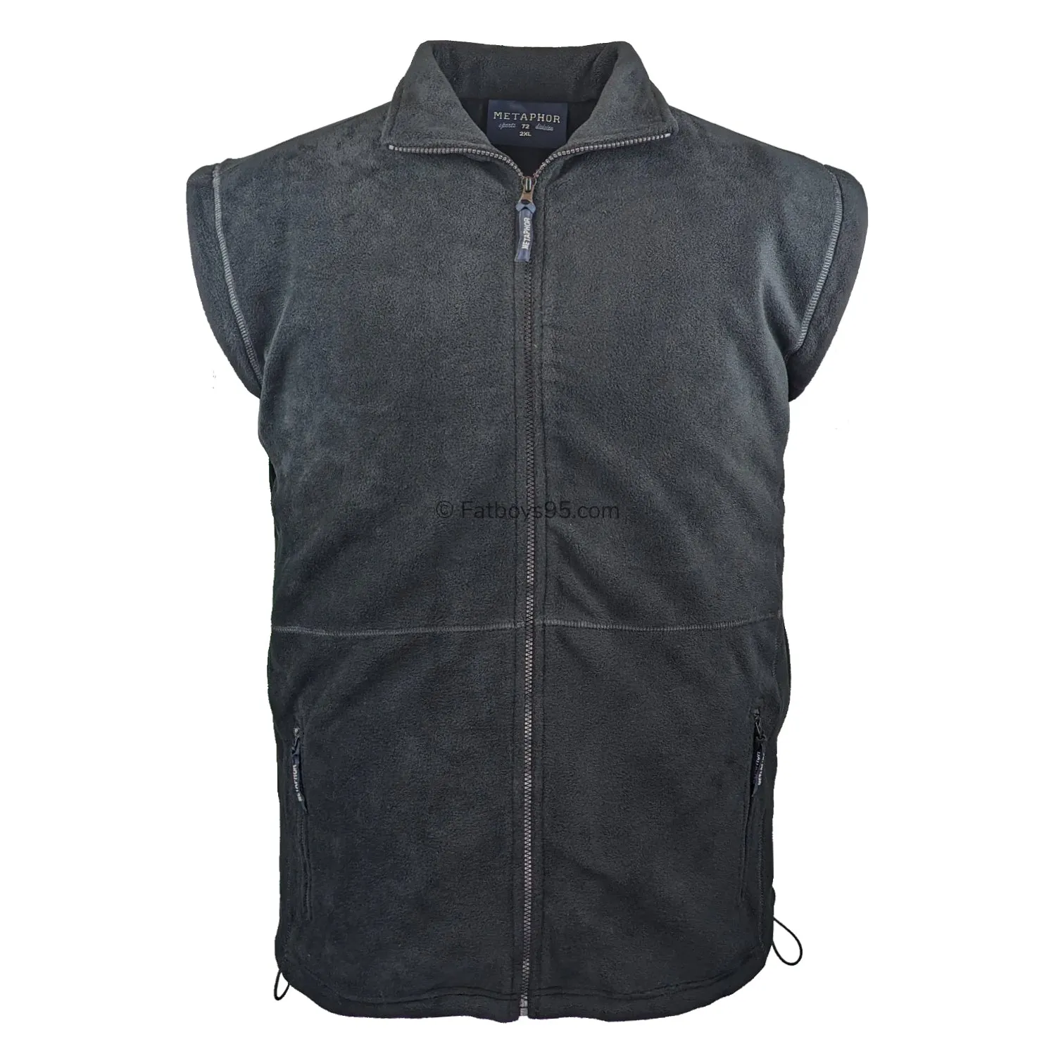 Metaphor Full Zip Sleeveless Fleece - 01550 - Black