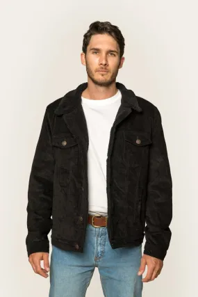 Milawa Mens Corduroy Jacket - Black