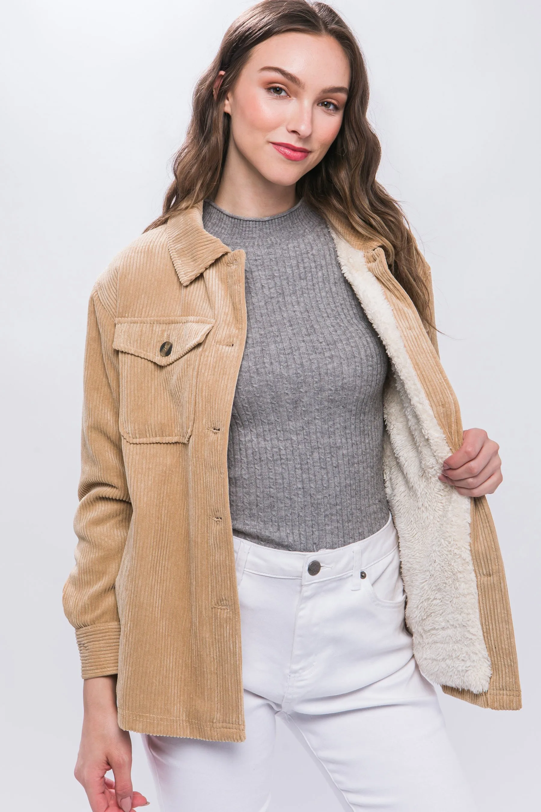 Montana Corduroy Jacket - Beige