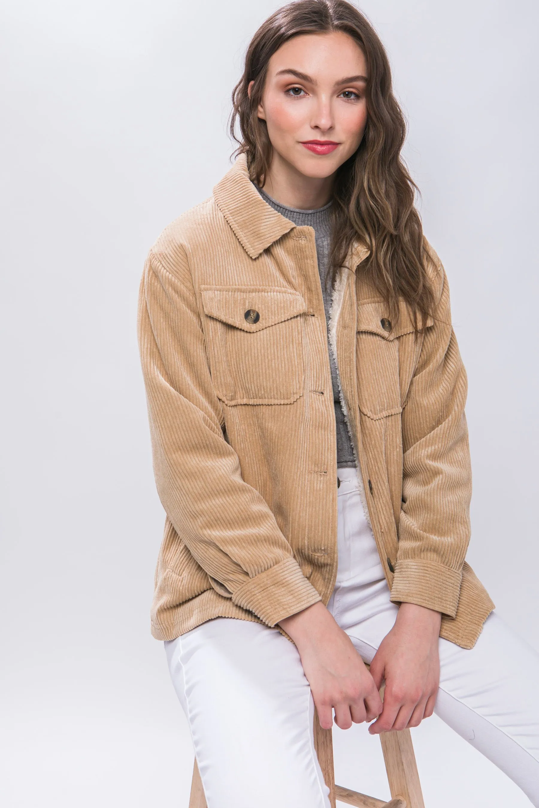 Montana Corduroy Jacket - Beige