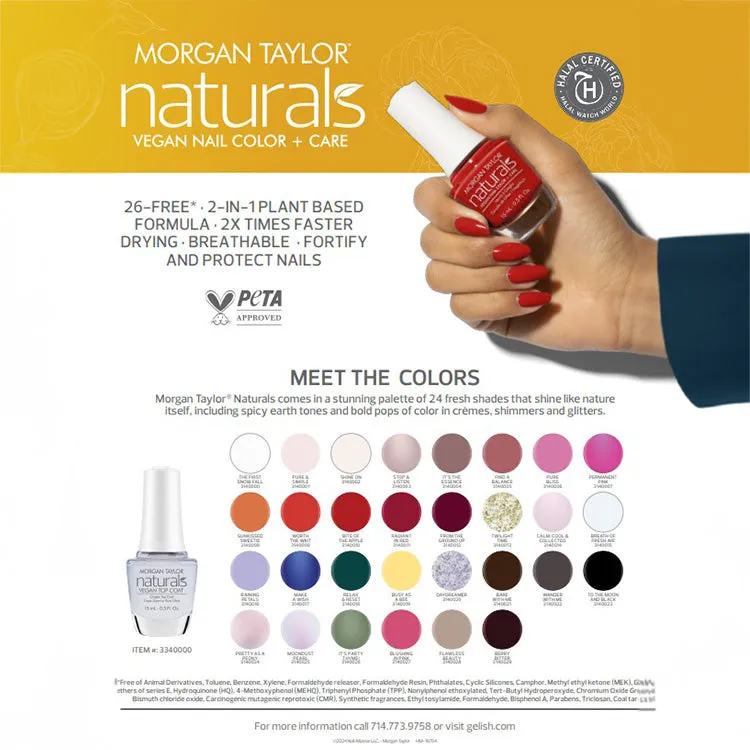 Morgan Taylor Naturals Top Coat 0.5 oz.