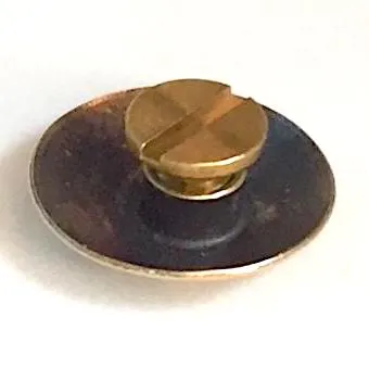 Morning Star Brass 5/8" Concho Button with Screw Back # WN23B CH