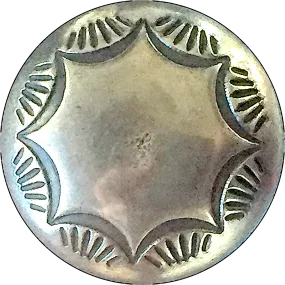 Morning Star Silver Concho Button 5/8"  # WN23