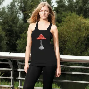 Mushroom2 Women's Loose Racerback Tank Top