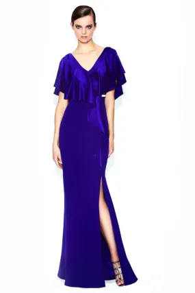 Nº 559 - Shawl Collar Gown with Rhinestone Waistband