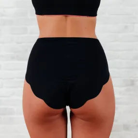 Nixi Body Coni Sporty High Waist Knickers - Light Absorbency - Black