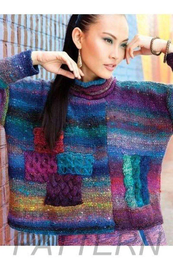 Noro 13 Asymmetrical Pullover PATTERN ONLY