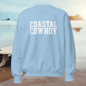 Ocean Blue Varsity Crewneck