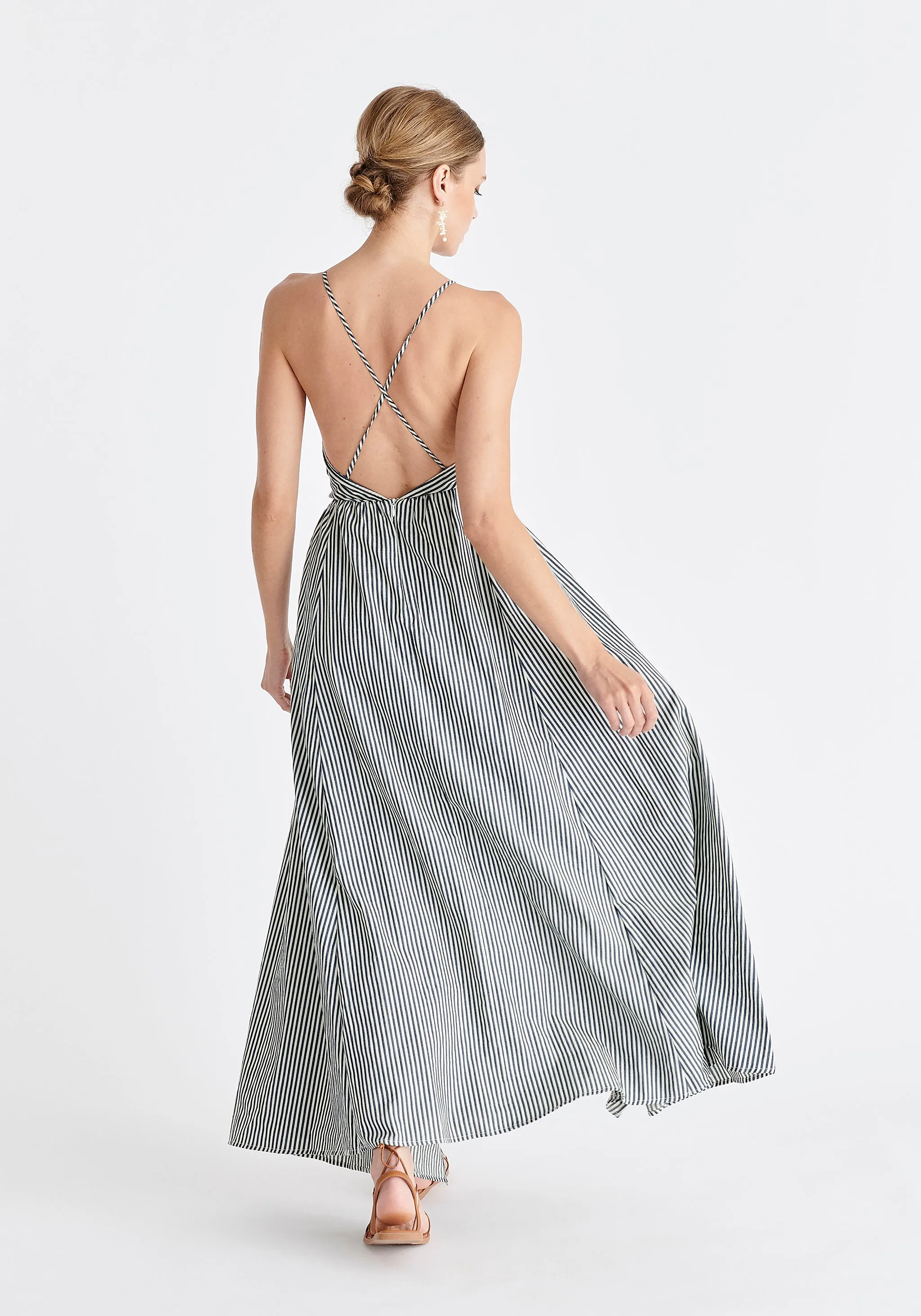 Open Back Maxi Dress