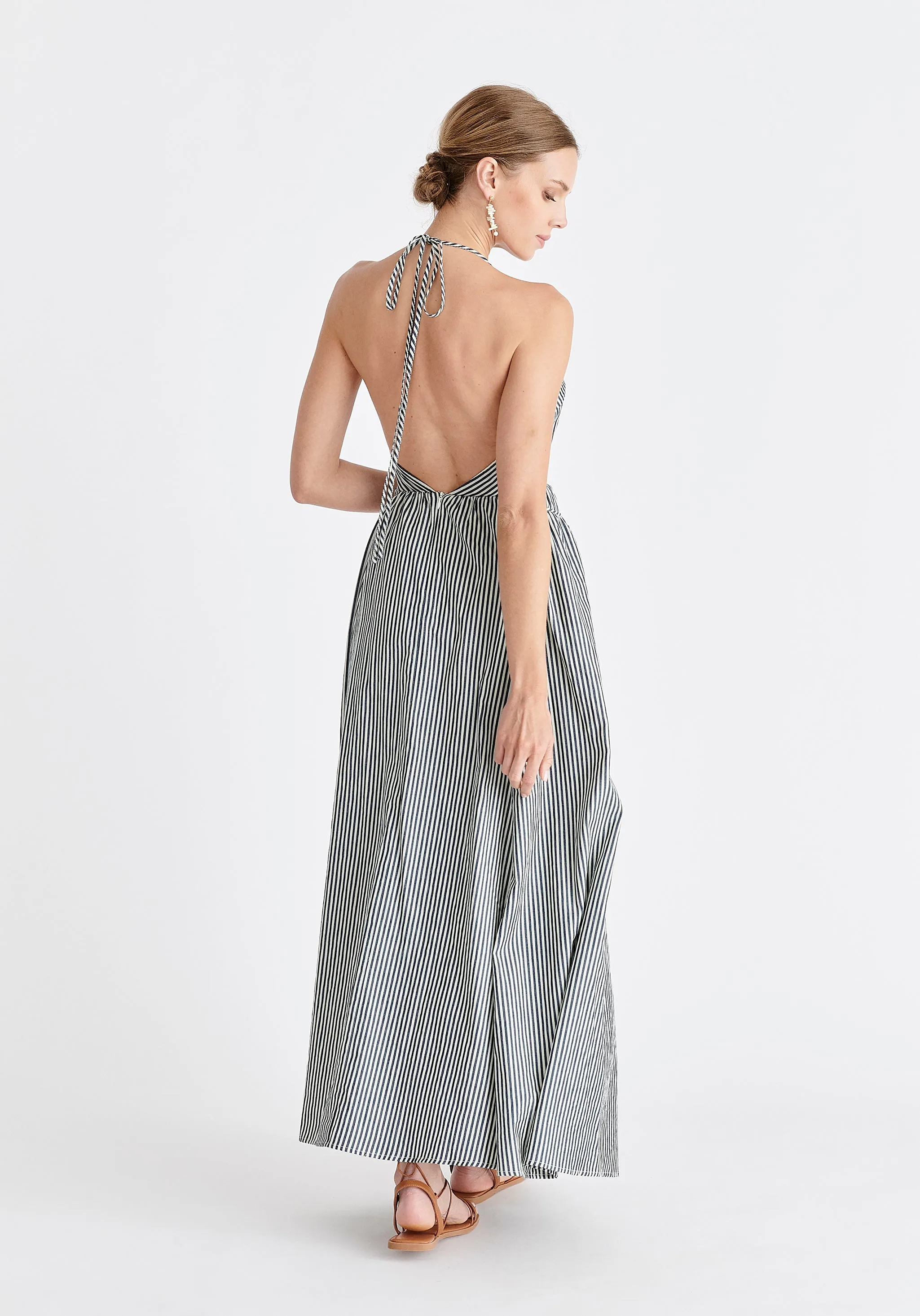 Open Back Maxi Dress