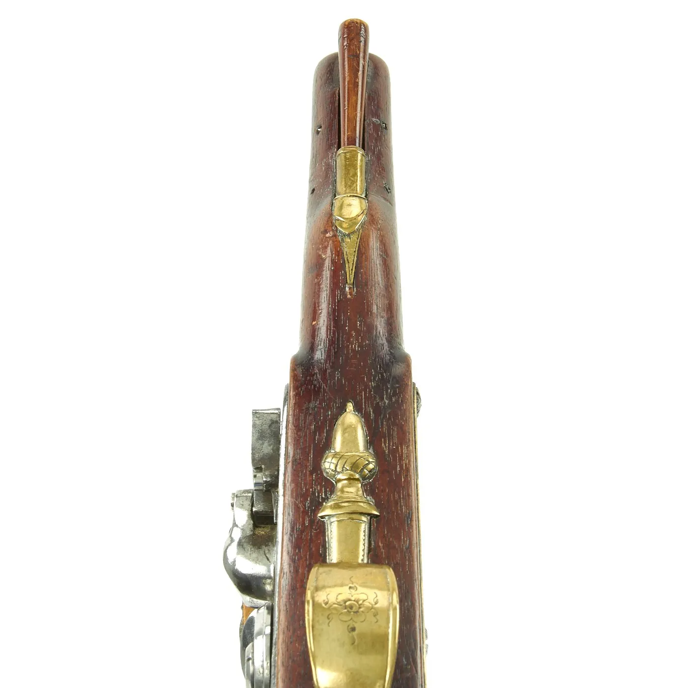 Original British Napoleonic Flintlock Overcoat Pistol by T. Richards of London - c. 1800