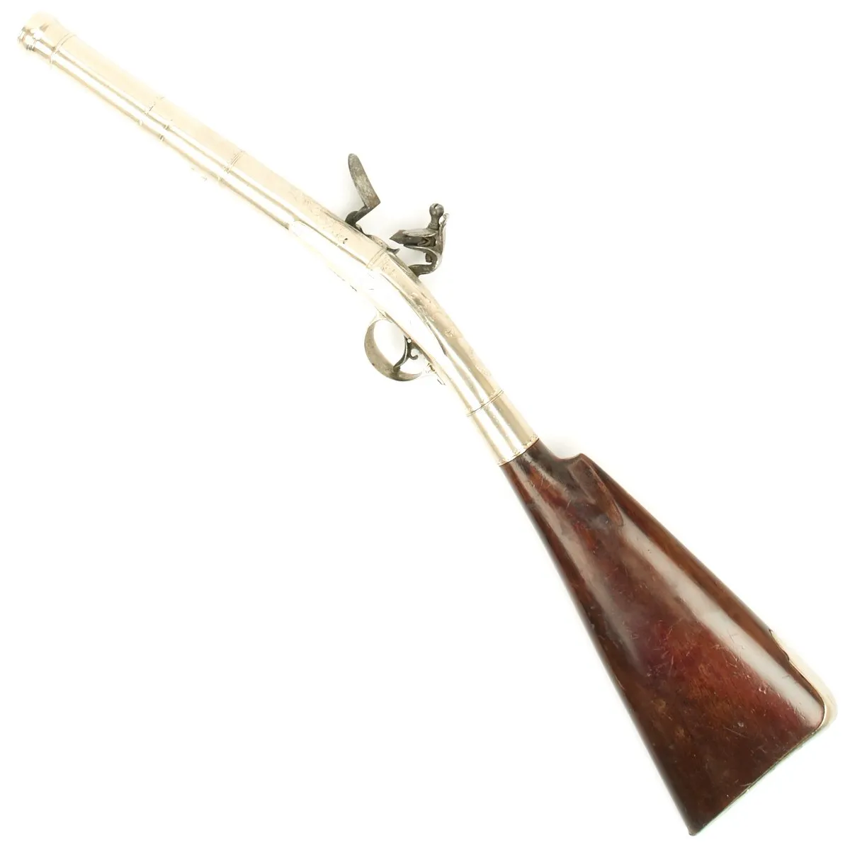 Original English 1810 Flintlock Convertible Combination Pistol and Fowling Gun by Perry of London in Custom Wood Case